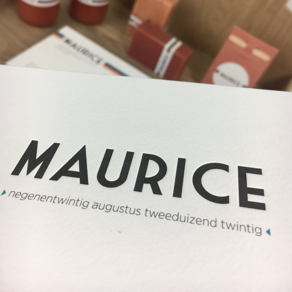 Geboortekaart Maurice