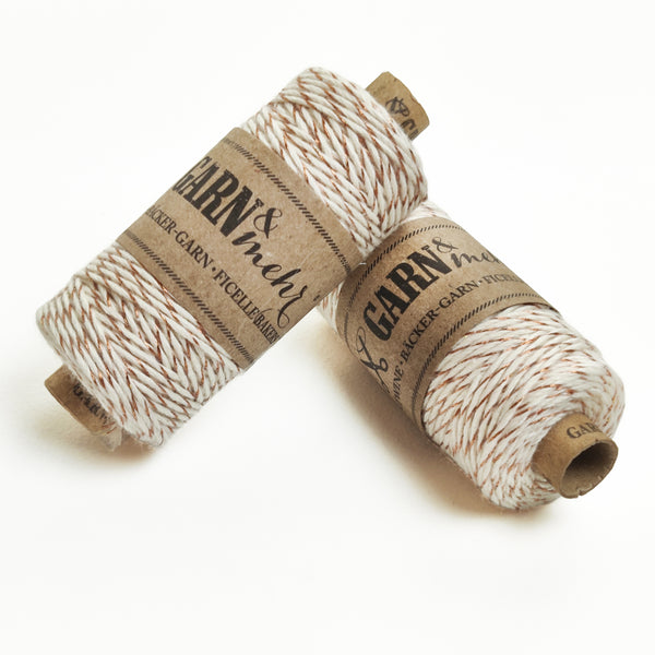 Bakers Twine - Copper Natural white