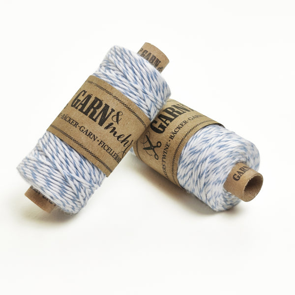 Bakers Twine - Light blue White