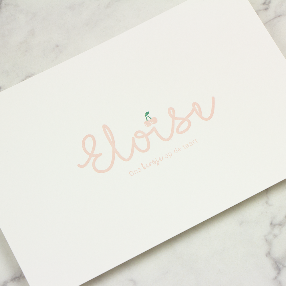 Geboortekaart Eloïse