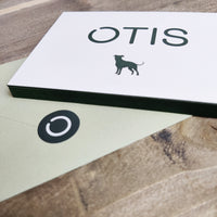 Geboortekaart Otis met hond
