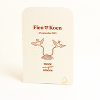 Trouwkaart Fien en Koen