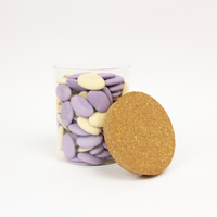 Glazen uitdeelpot met kurkstop