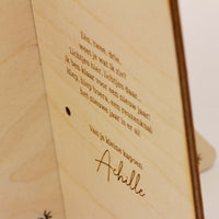 Houten nieuwjaarsbrief 3D kerstboom