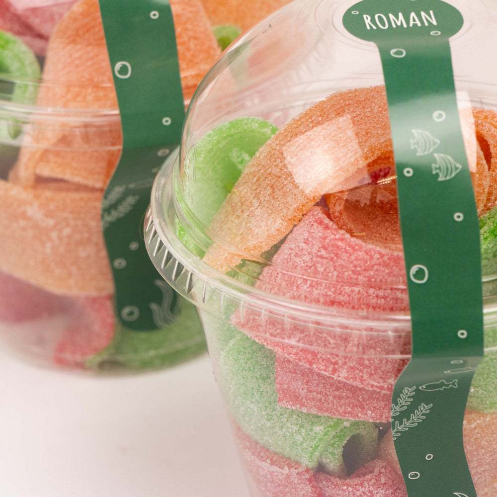 Treat potje met sticker