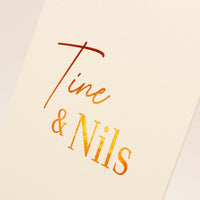 Collectiekaart Tine en Nils