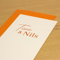 Collectiekaart Tine en Nils