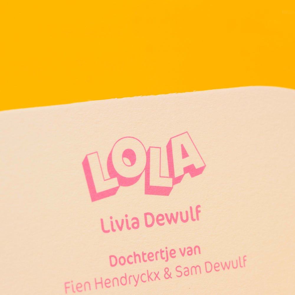 Geboortekaart Lola