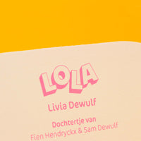 Geboortekaart Lola
