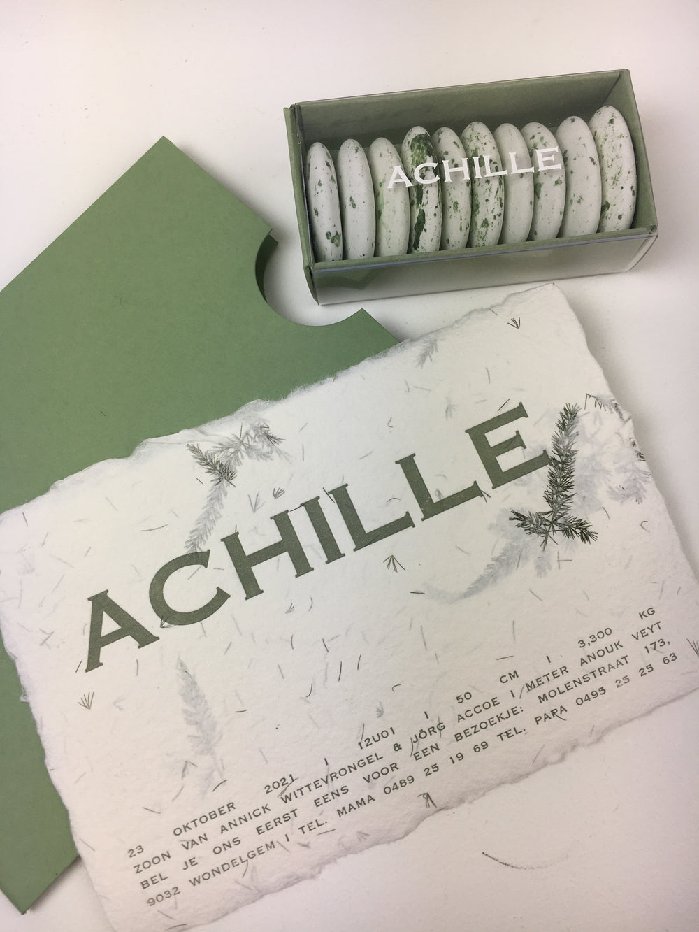Collectiekaart Achille groeipapier