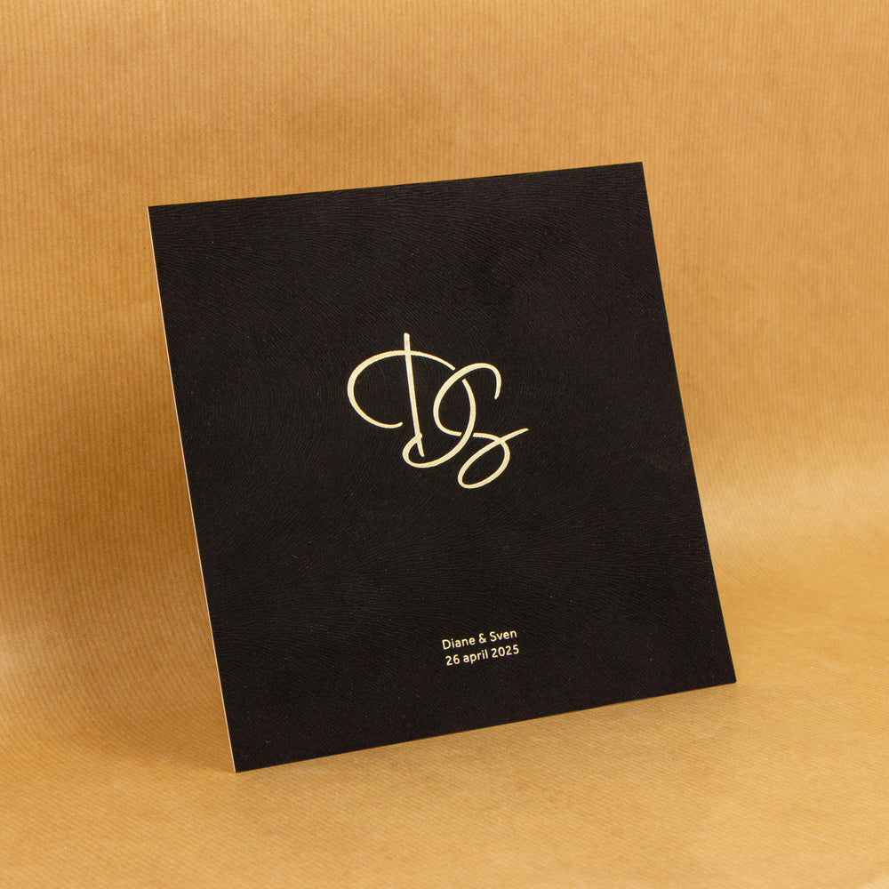 Trouwkaart Dianne en Sven