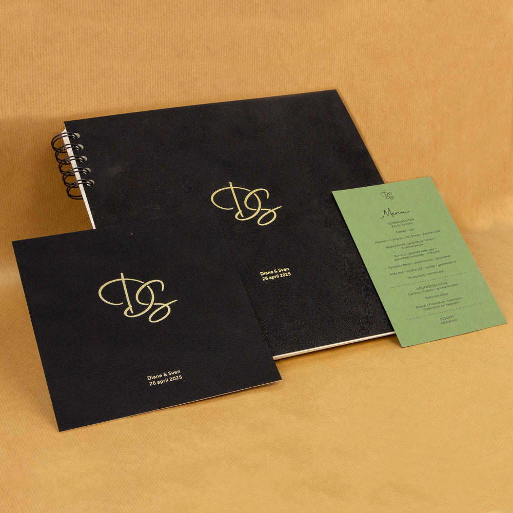 Trouwkaart Dianne en Sven