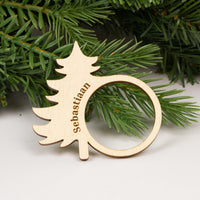 Houten kerst servetring