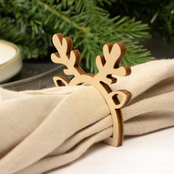 Houten kerst servetring