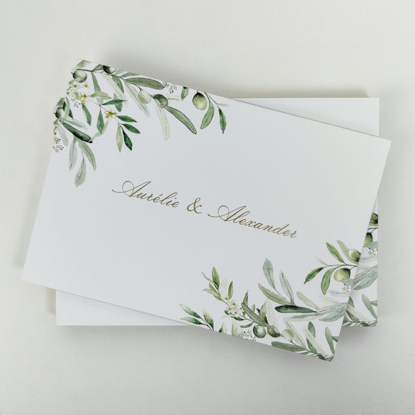 Trouwkaart Aurélie en Alexander