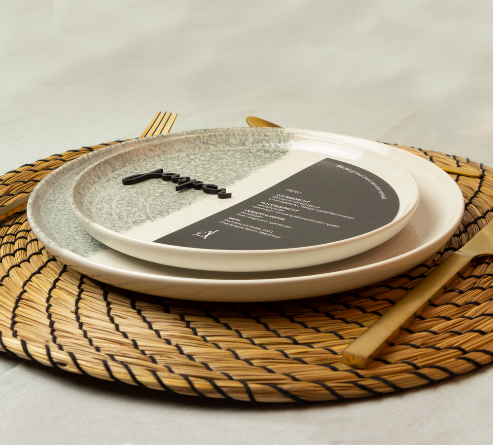 Collectiekaart AJ met tafeldecoratie