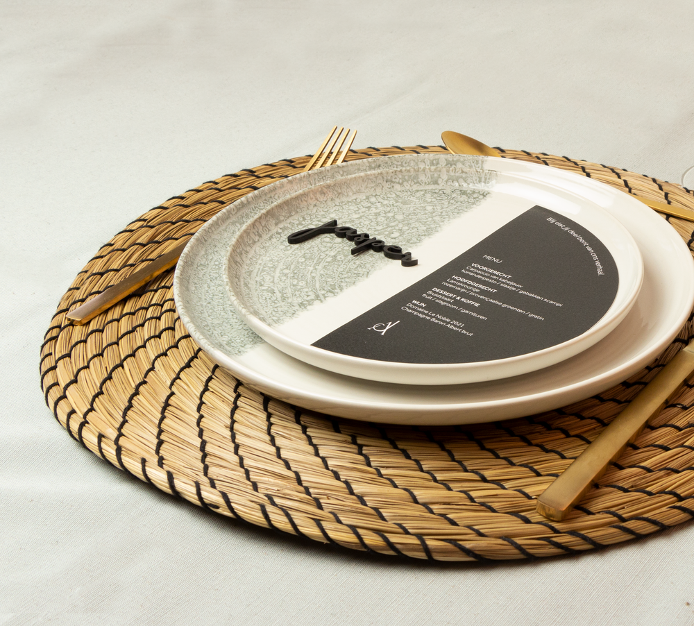 Collectiekaart AJ met tafeldecoratie