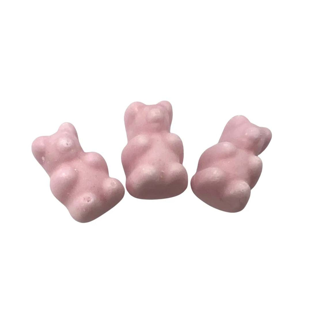 Vegan mini beertjes roos (framboossmaak)